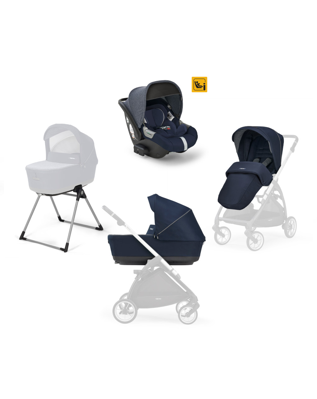 Inglesina Electa Cab Soho Blue - Baby modular stroller