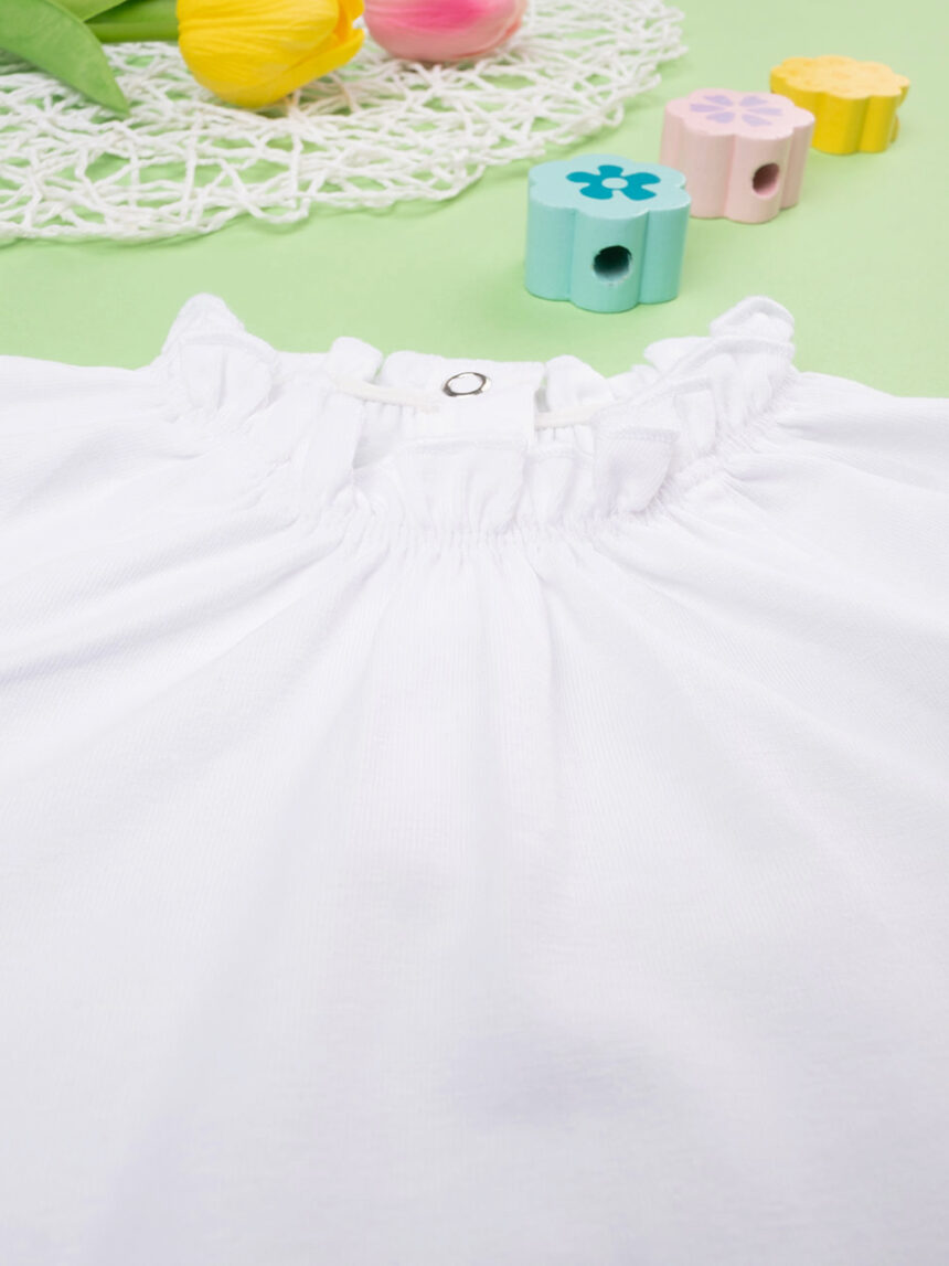 Body de bebé branco com bordado - Prénatal