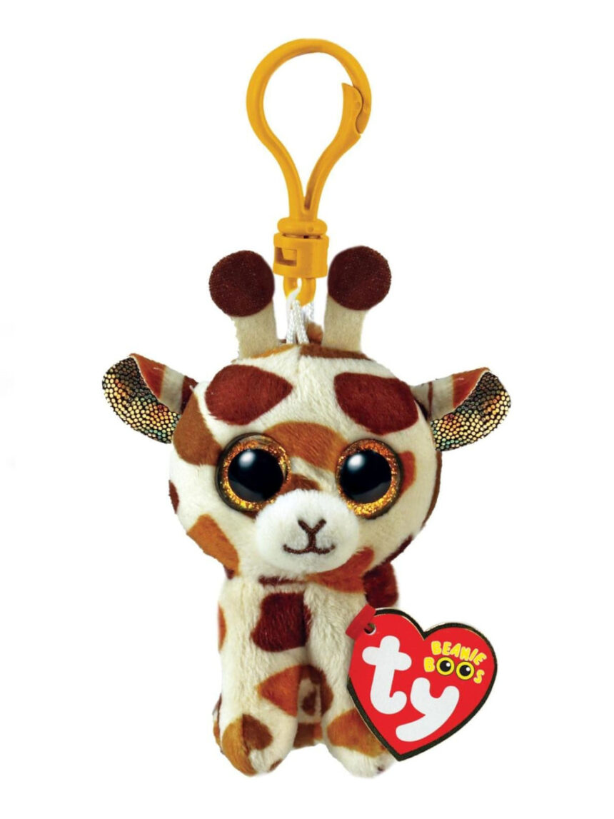 Porta-chaves de peluche - clips para gorros - andas de girafa - ty - Ty