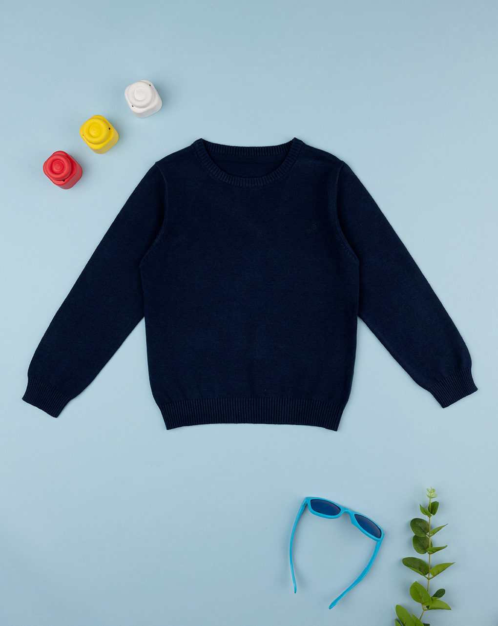 Camisola de tricot azul bebé - Prénatal