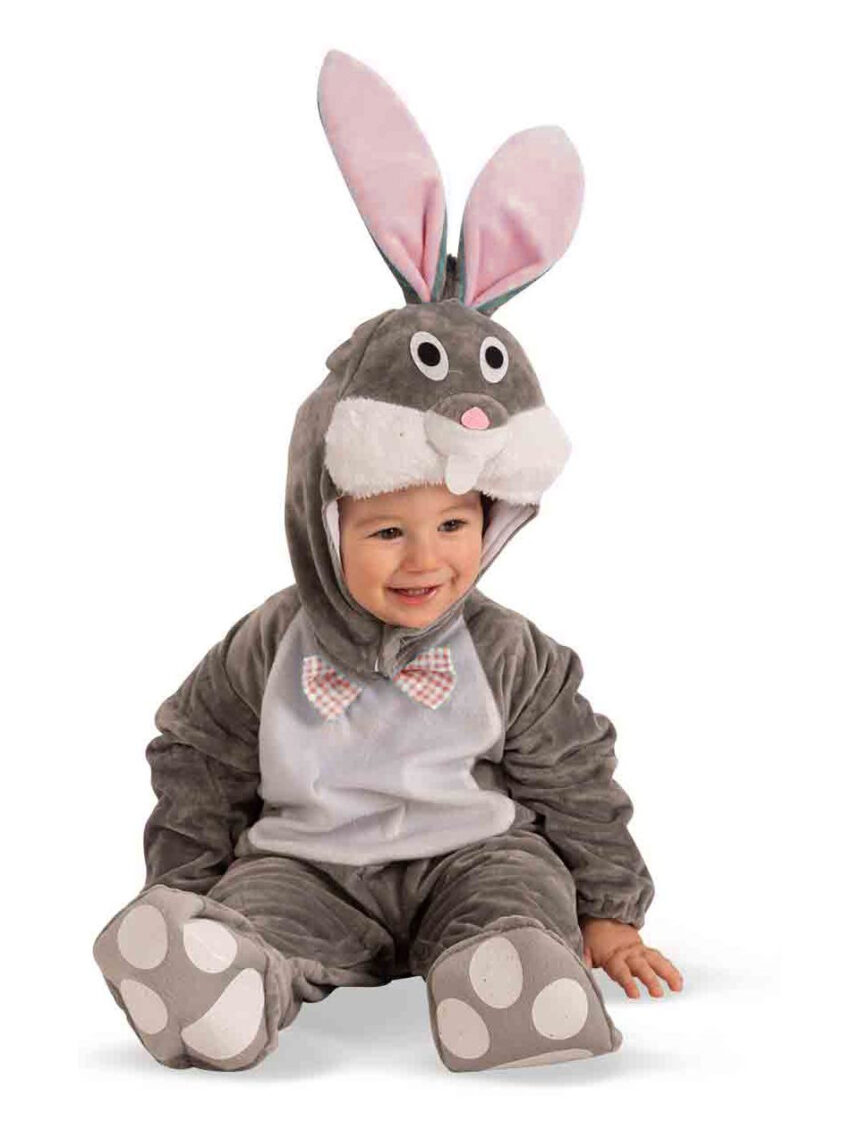 Fato de dormir coelhinho de pelo com capuz (6/12 meses) - cores sortidas - carnival toys - Carnival Toys