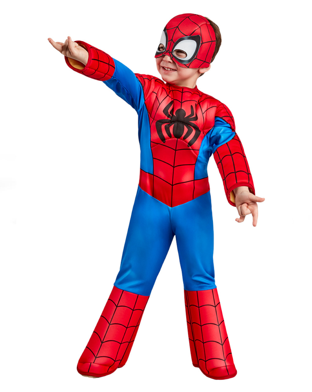 Fato de homem-aranha saf pré-escolar tamanho xs (2-3 anos) - Spiderman