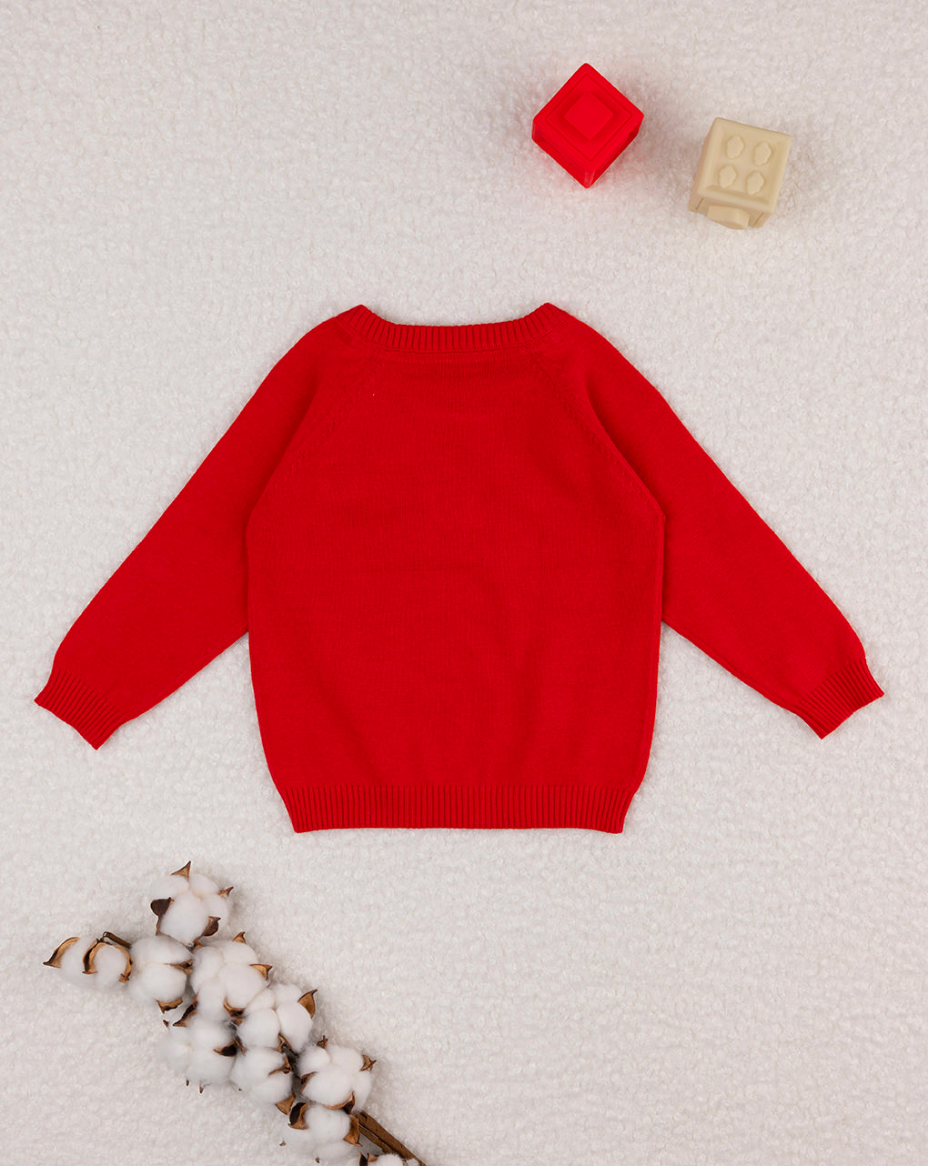 Camisola de algodão vermelho para bebé - Prénatal