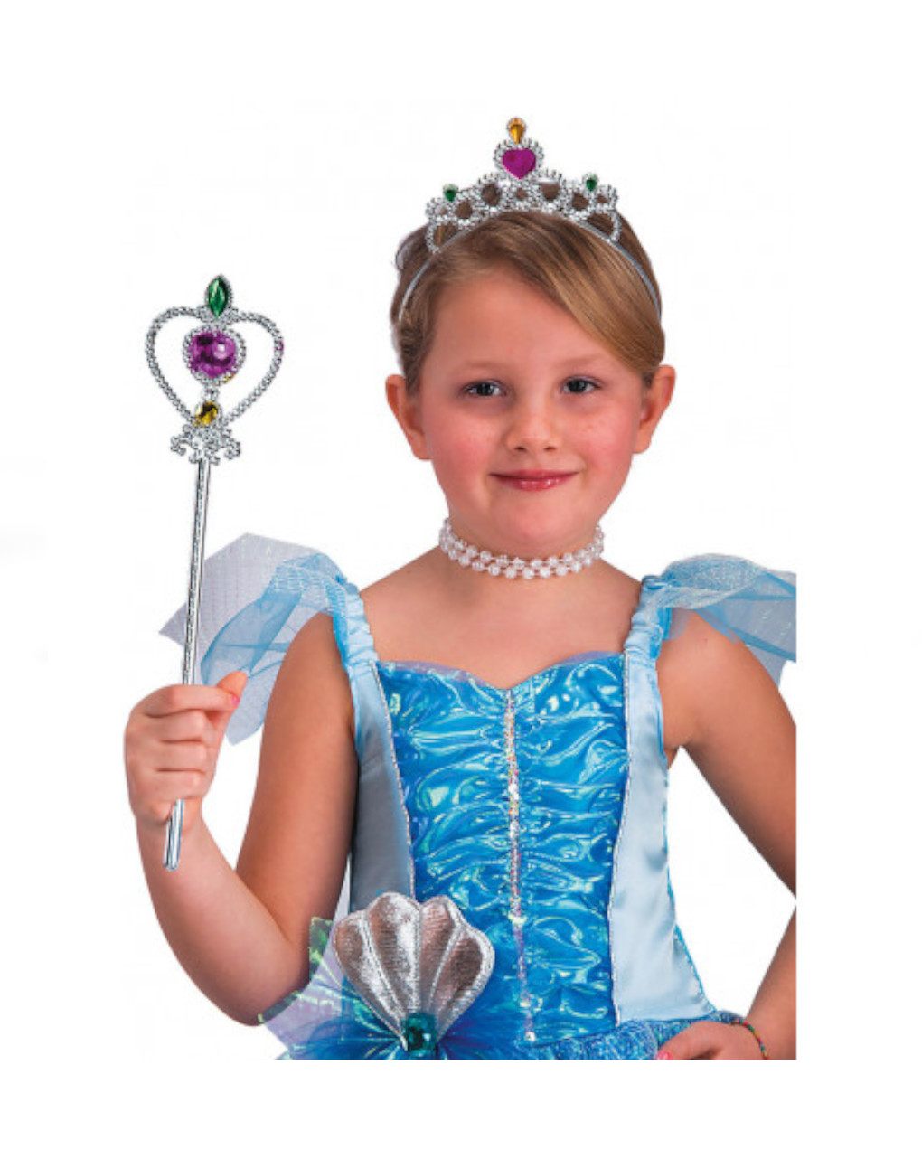 Conjunto de princesa em prata com coroa e cetro - carnival toys - Carnival Toys