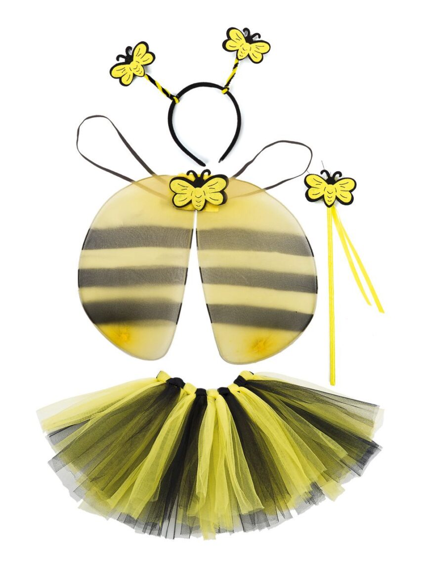 Conjunto abelha bebé (asas 20x65 cm + bandolete e varinha) - carnival toys - Carnival Toys