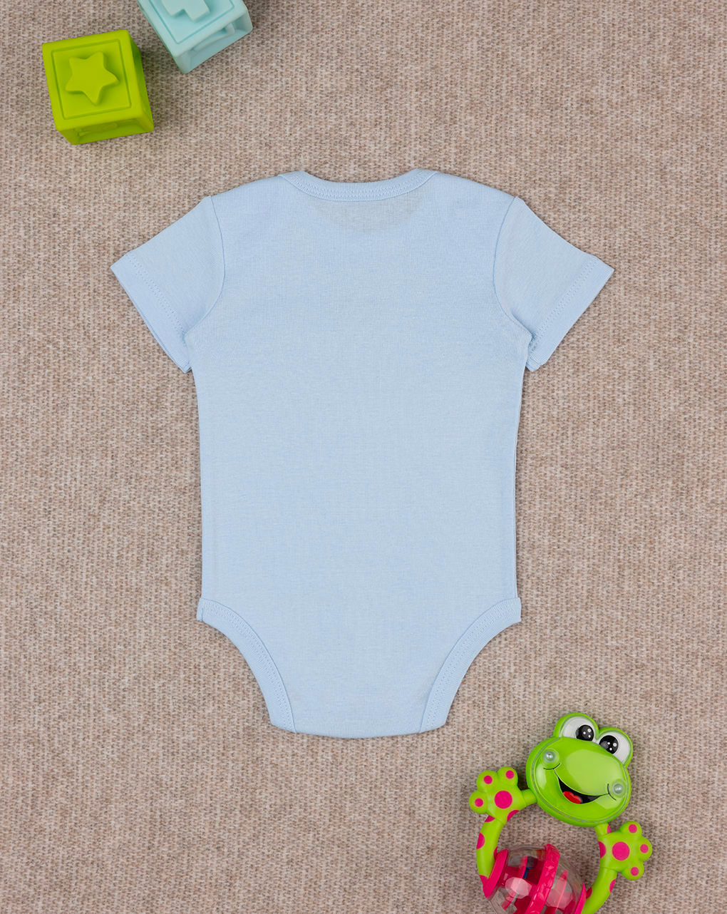 Body azul bebé com estampado - Prénatal