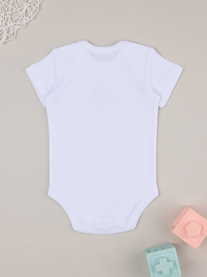 Body branco para bebé com estampado - Prénatal