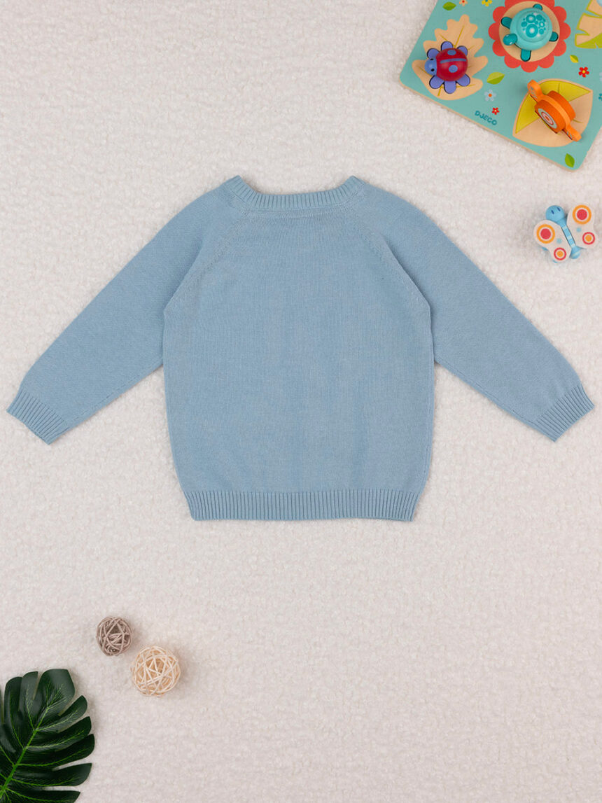 Camisola de algodão azul bebé - Prénatal