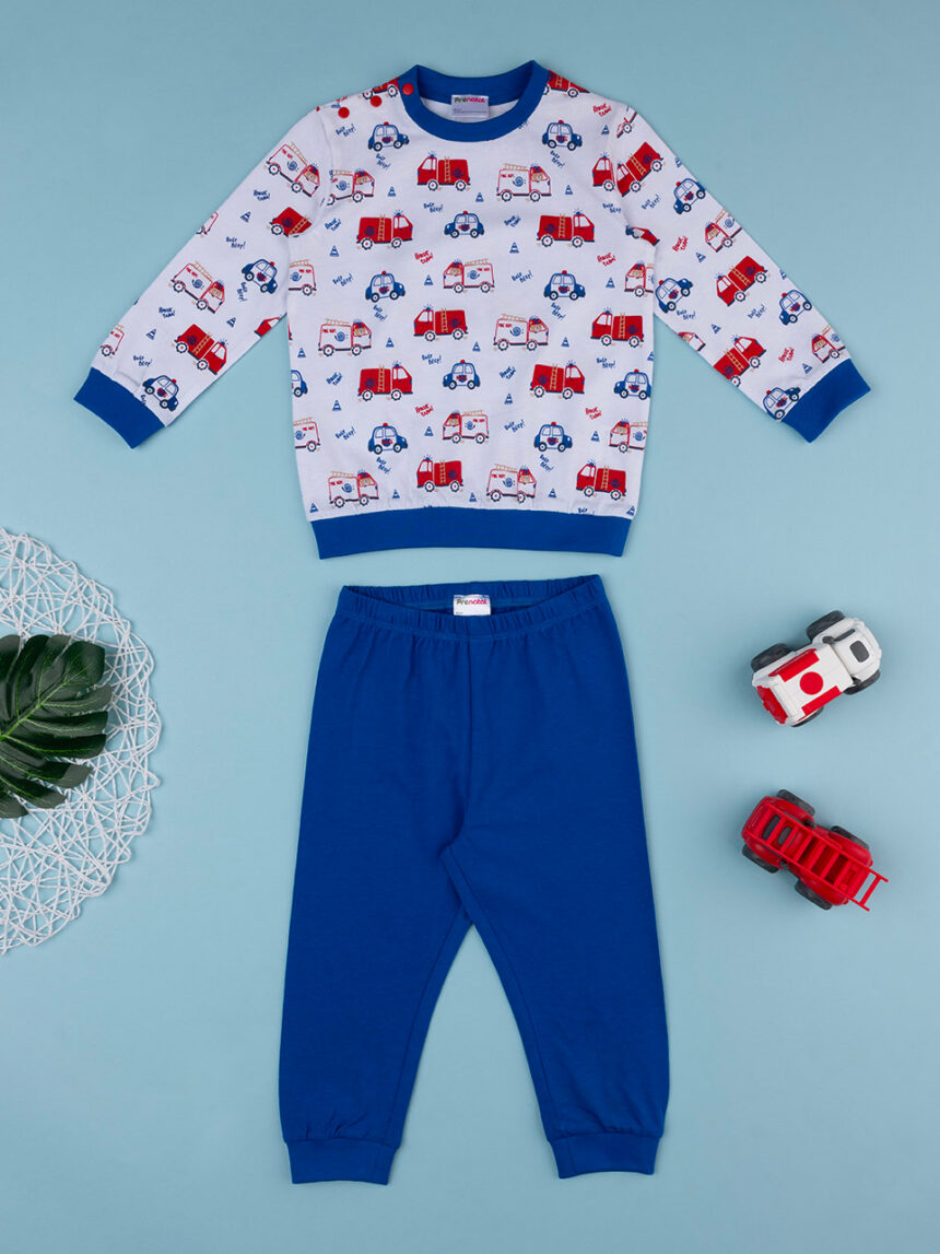 Pijama de jersey azul bebé - Prénatal