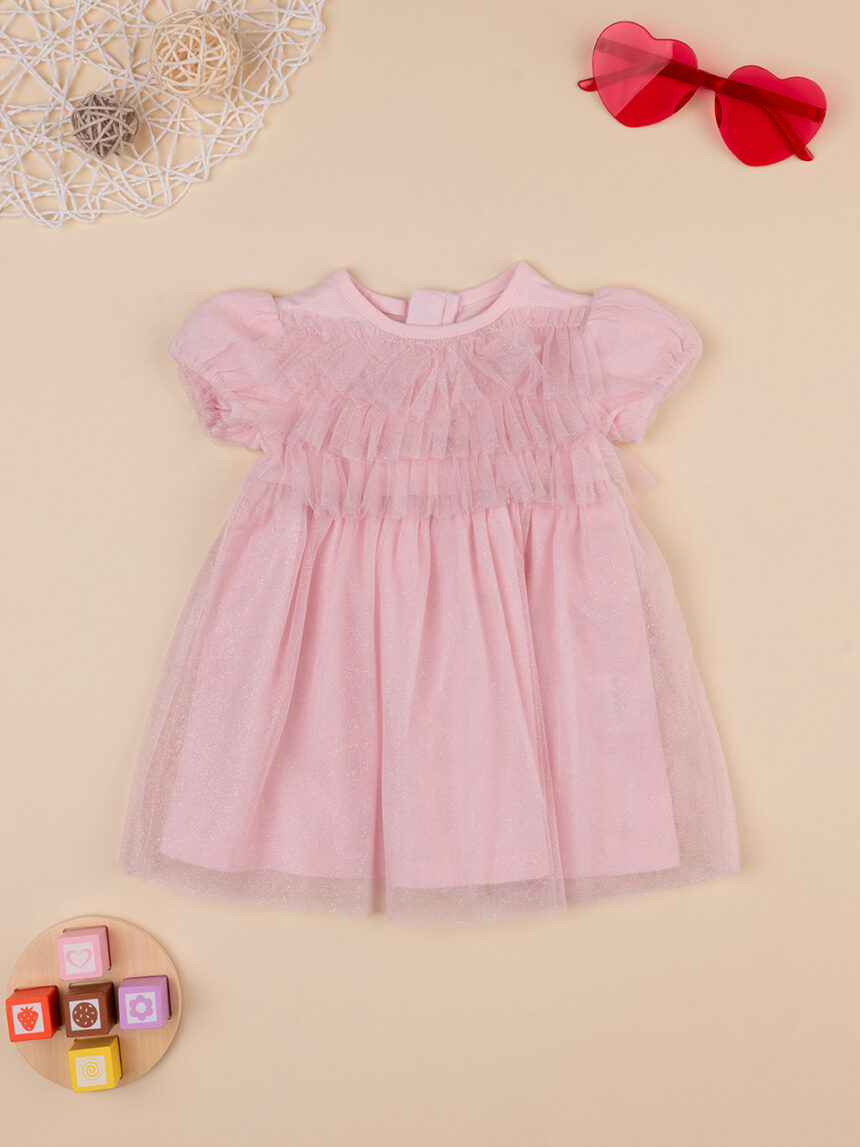 Vestido de tule cor-de-rosa para bebé - Prénatal