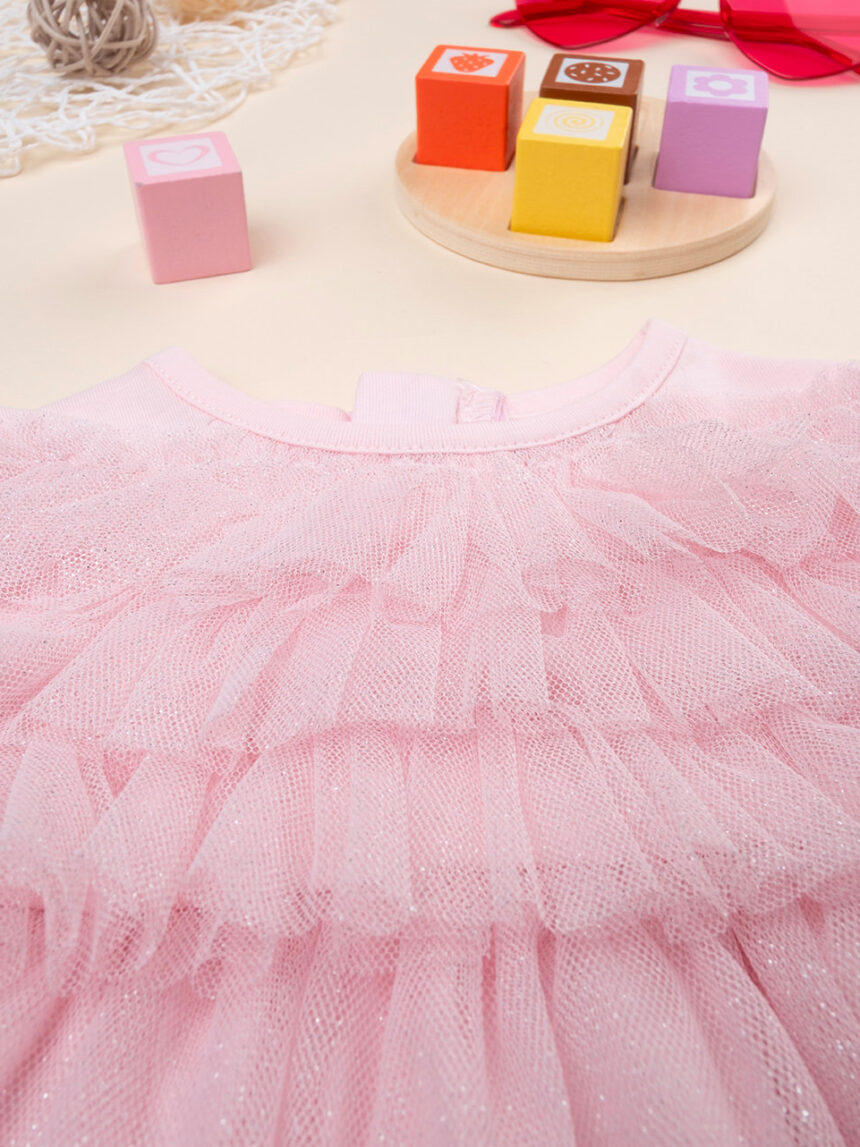 Vestido de tule cor-de-rosa para bebé - Prénatal