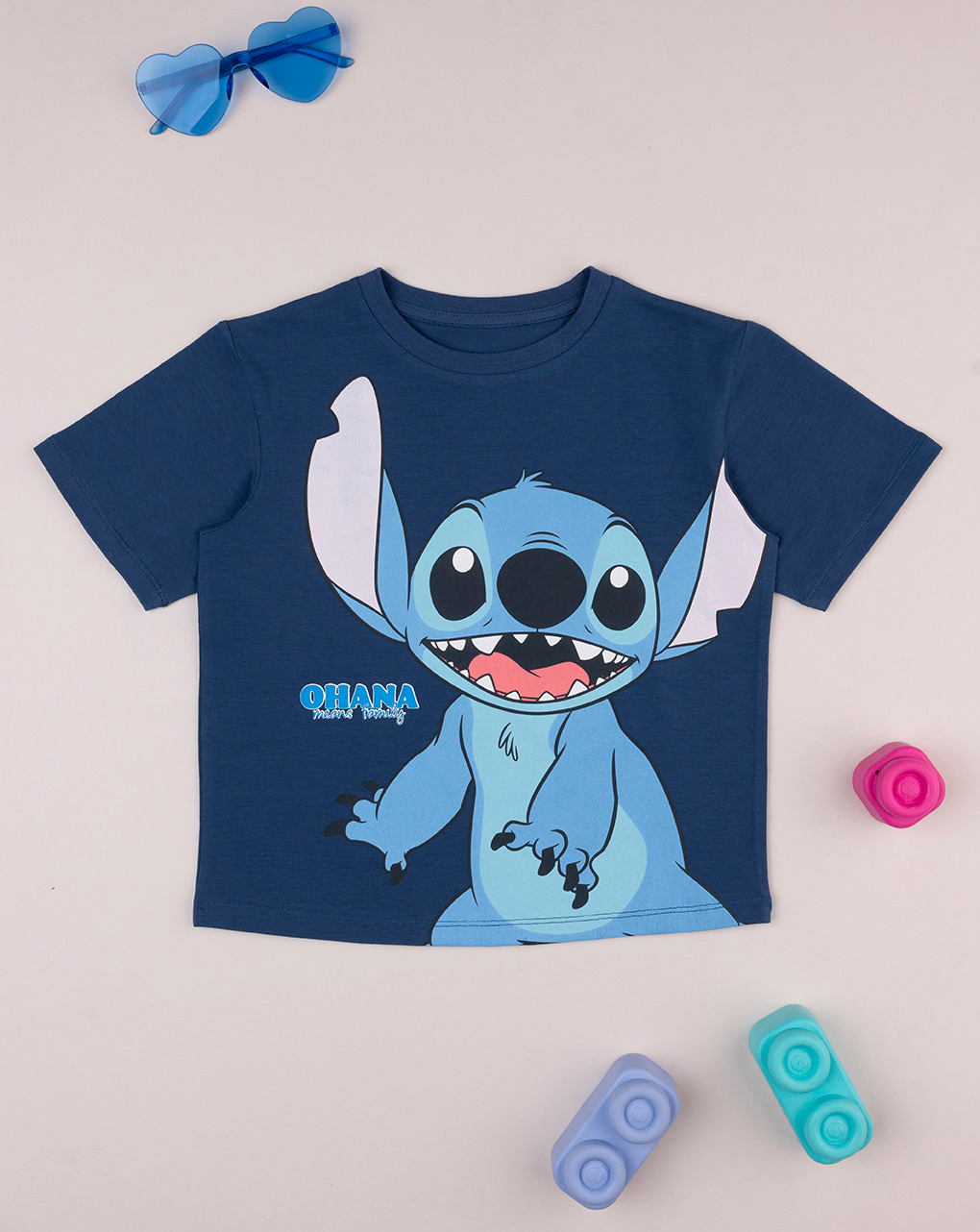 T-shirt bambino blu "stitch" - Prénatal