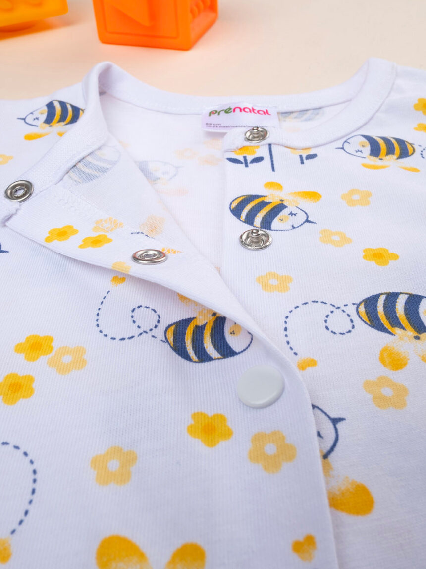 Pijama em malha de abelha para bebé - Prénatal