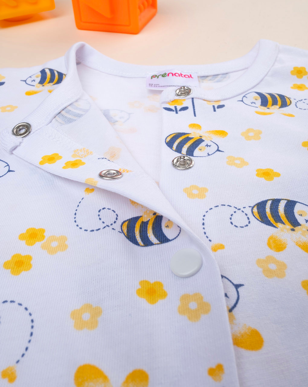 Pijama em malha de abelha para bebé - Prénatal