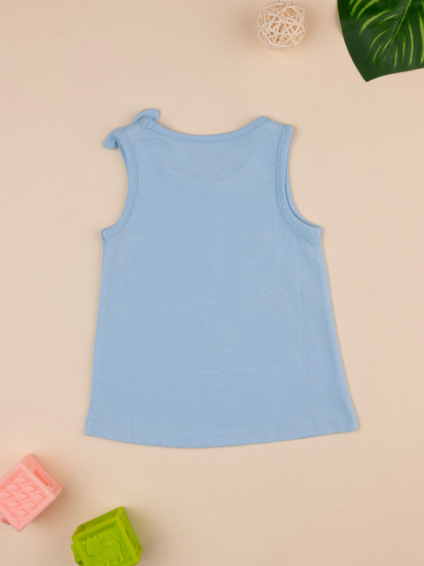 T-shirt azul "daisy" para rapariga - Prénatal