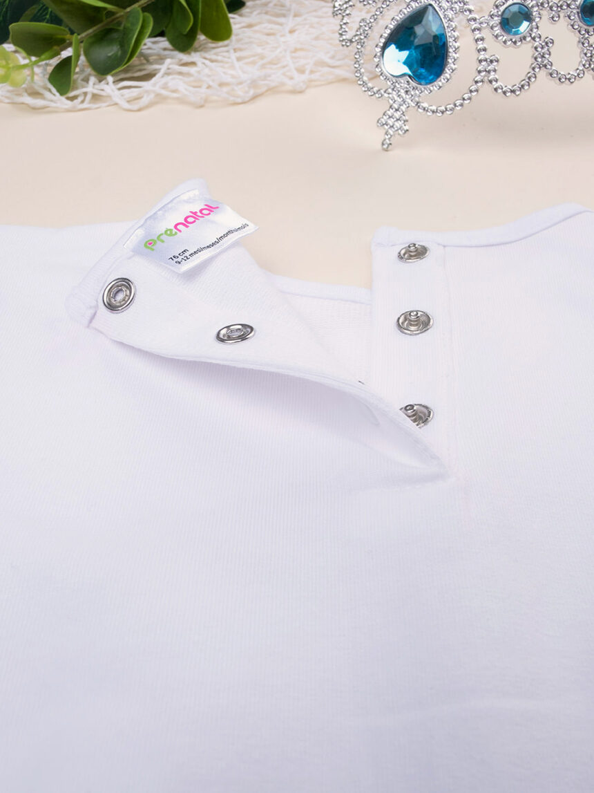 Camisola branca com estampado para rapariga - Prénatal