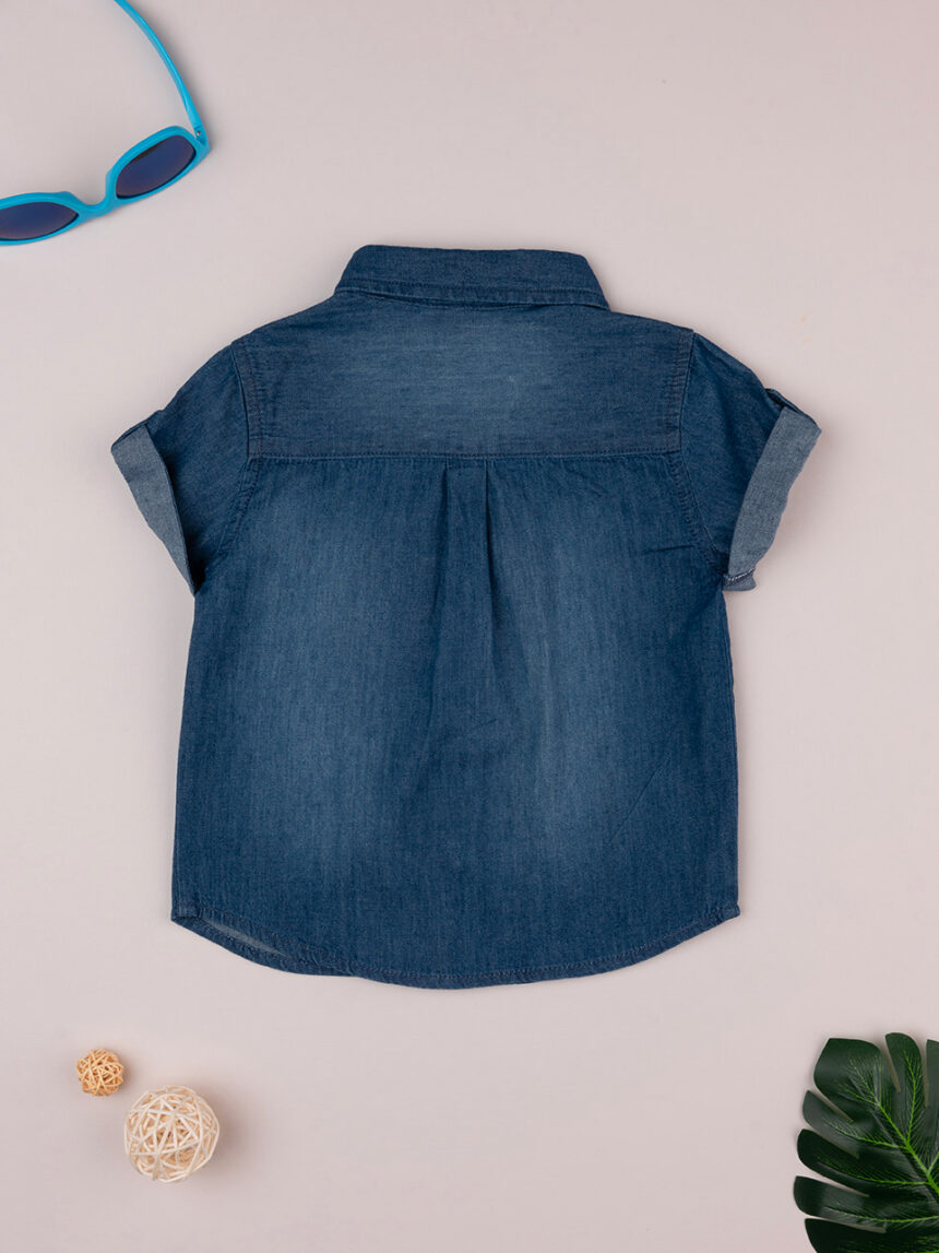 Camisa de bebé em cambraia de meia manga oeko-tex oeko-tex - Prénatal