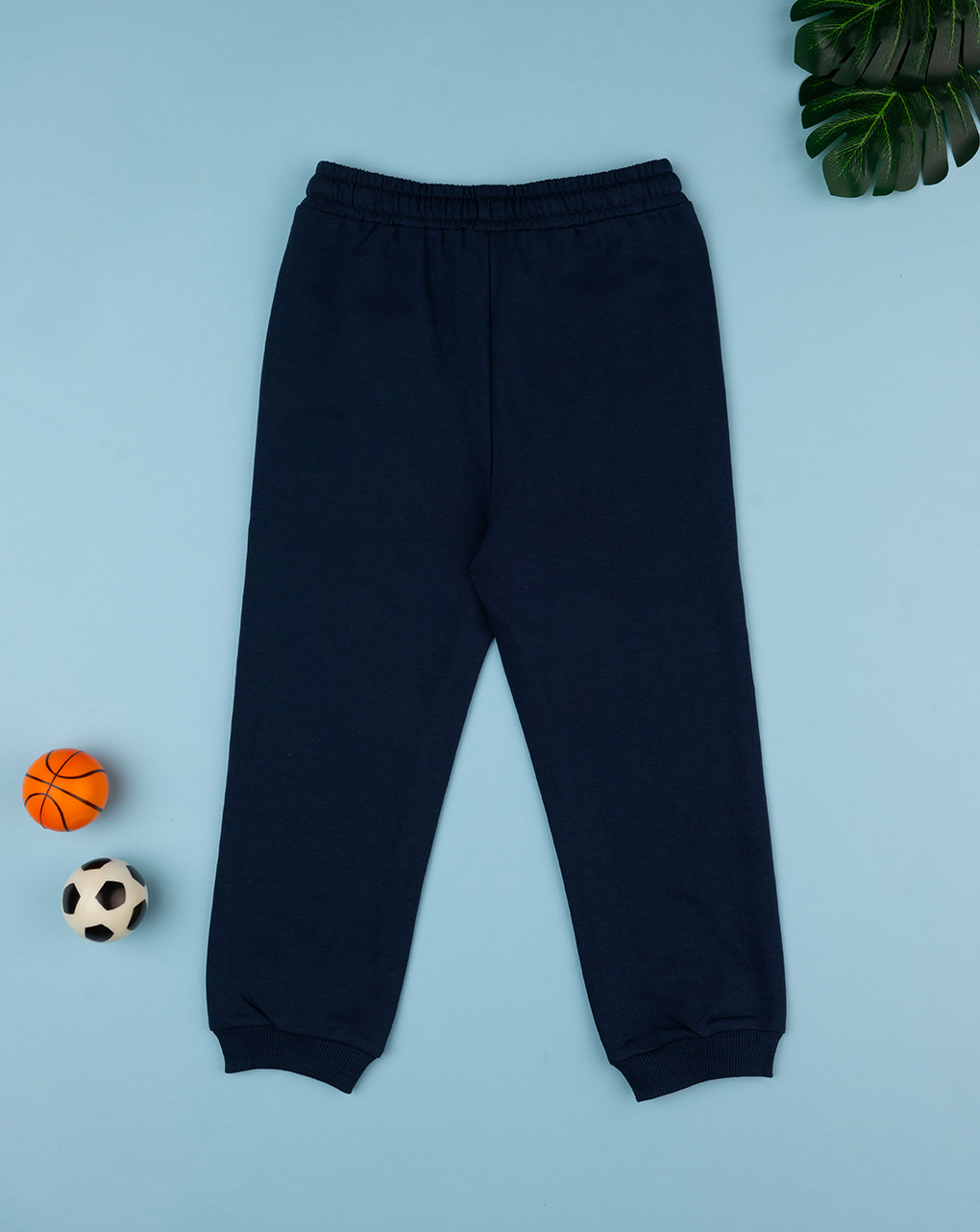 Calças desportivas azuis com estampado para rapaz - Prénatal