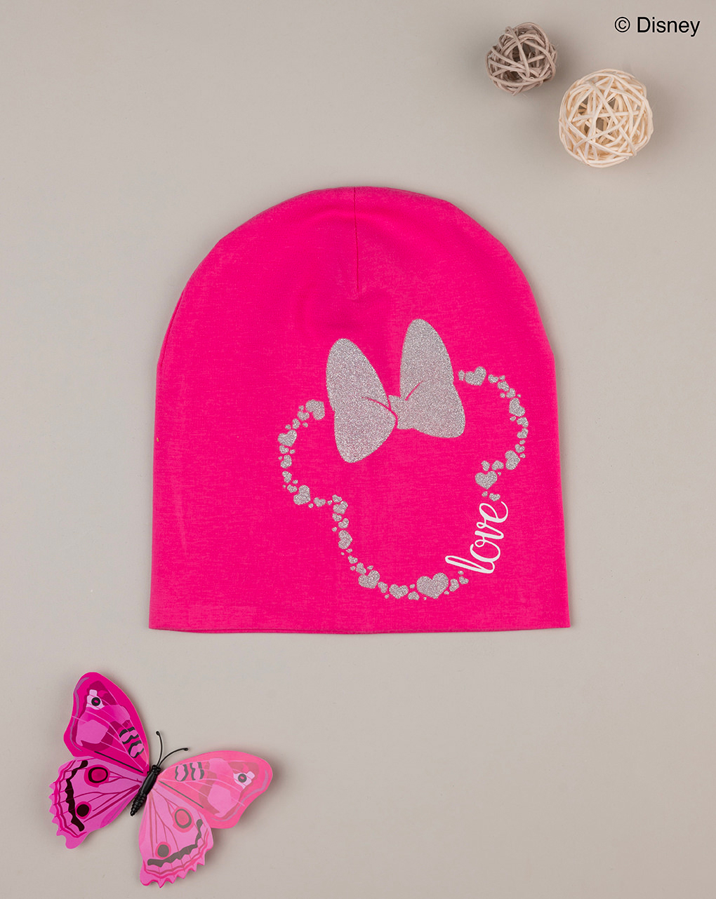 Chapéu da minnie cor-de-rosa bebé - Prénatal