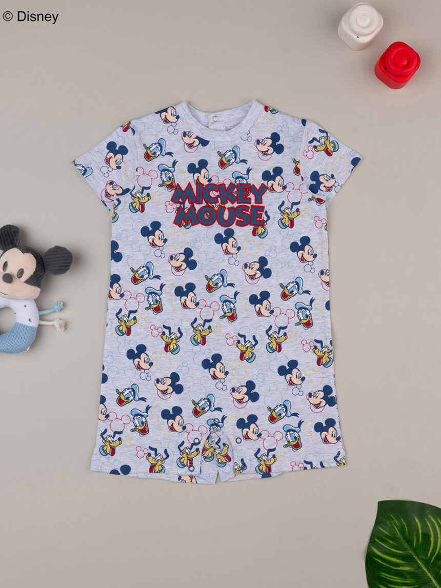Pijama de bebé do mickey mouse algodão orgânico - Prénatal