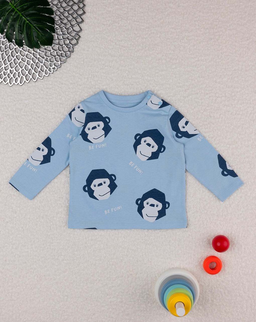 T-shirt azul bebé - Prénatal