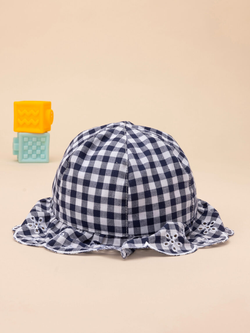 Chapéu de verão vichy para rapariga - Prénatal