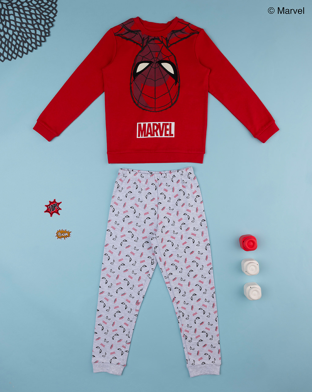 Pijama de duas peças "homem-aranha" para rapaz - Prénatal