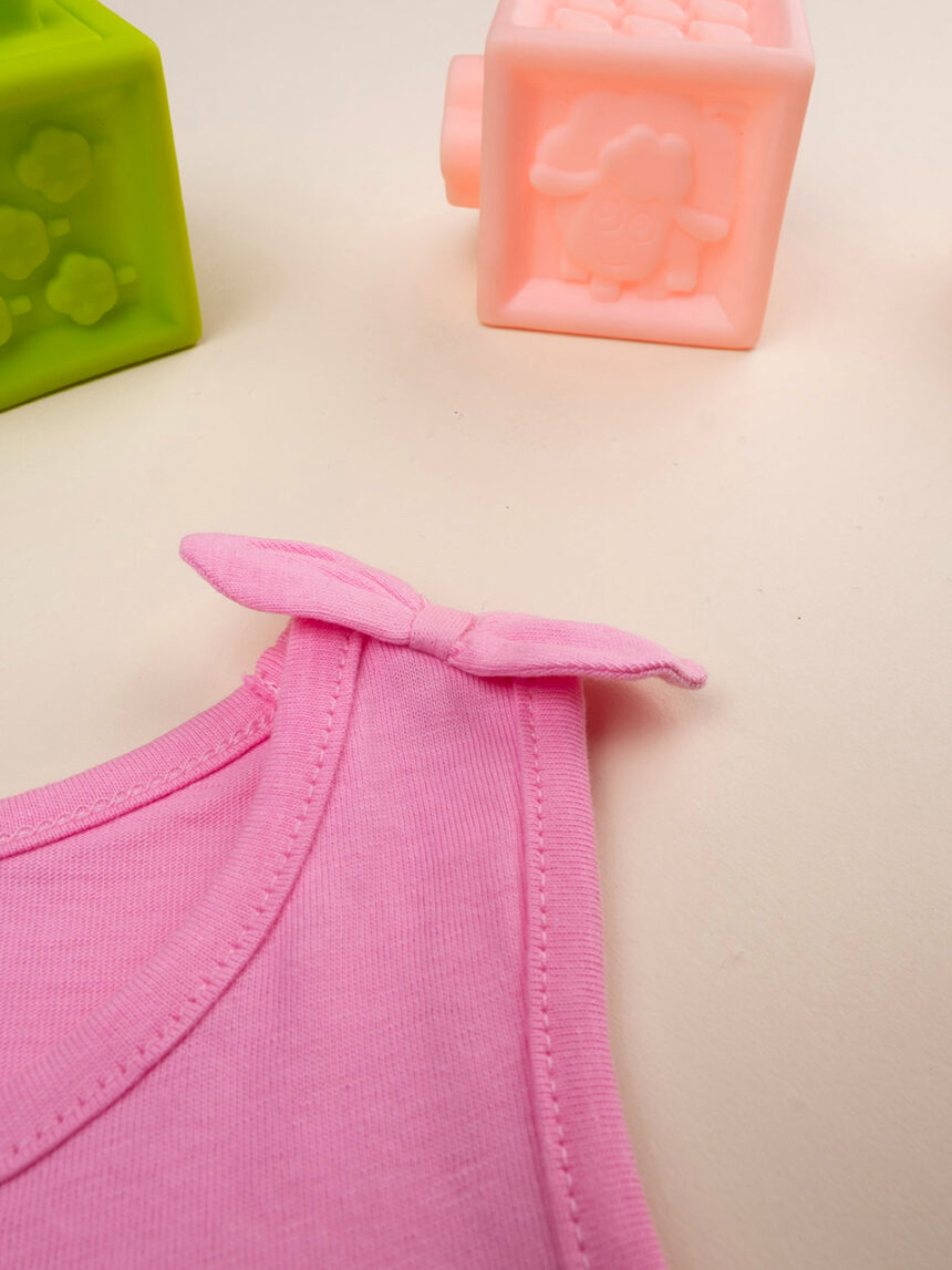 Camisola regata rosa estampada para rapariga - Prénatal