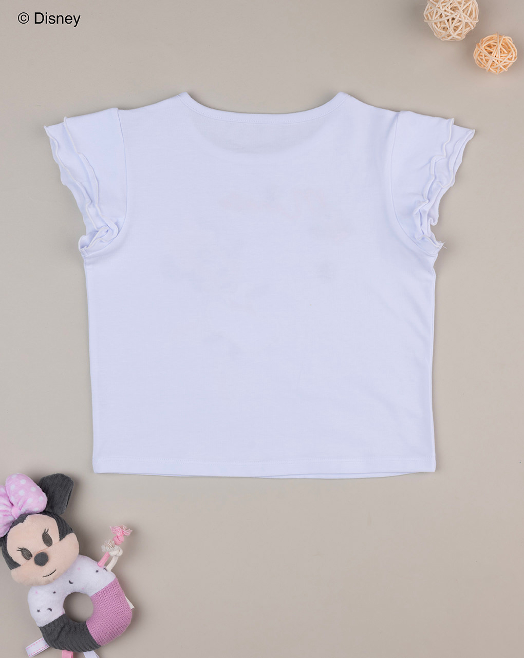 T-shirt branca disney minnie para rapariga - Prénatal