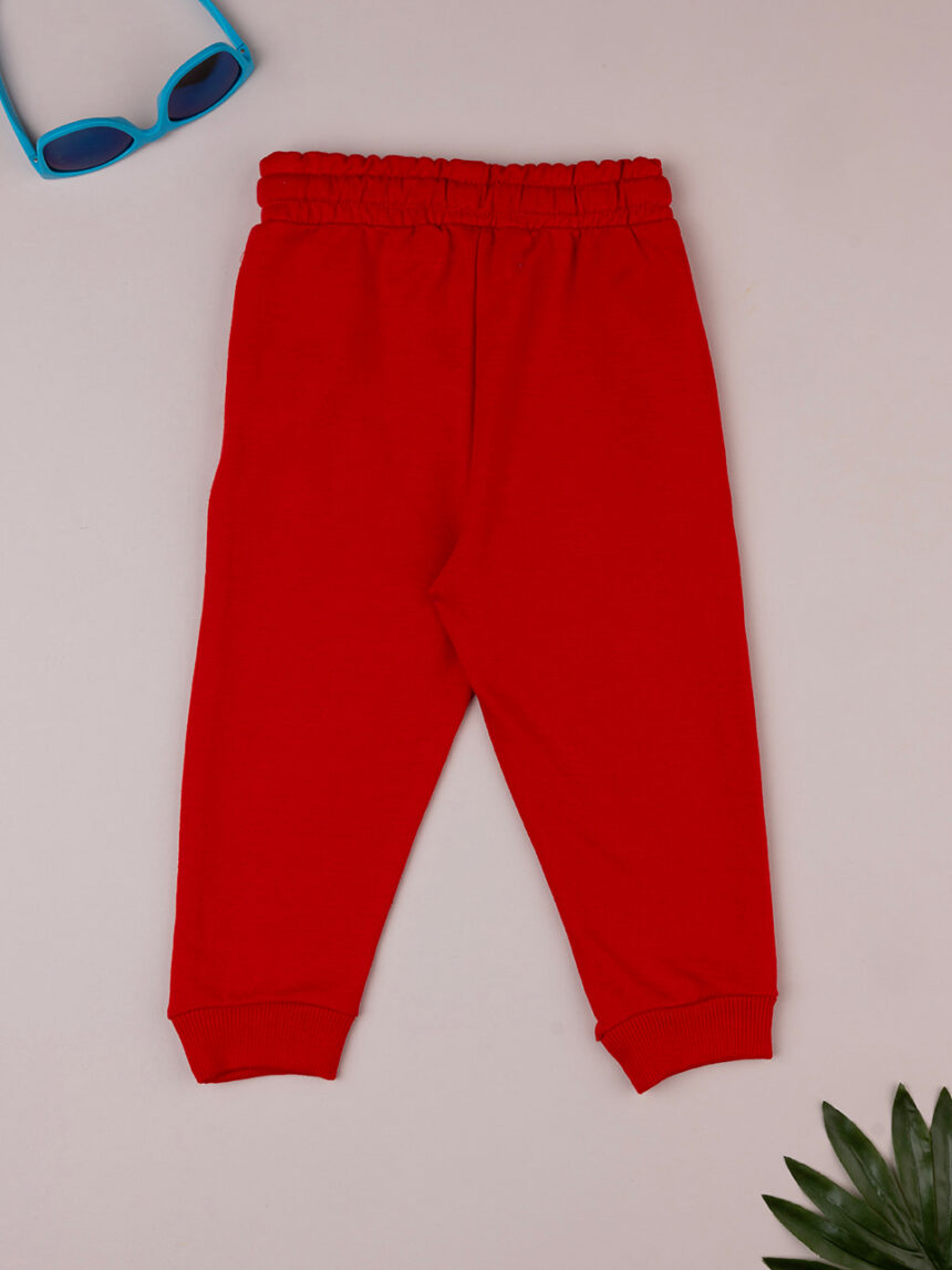Calças compridas vermelhas para rapaz - Prénatal
