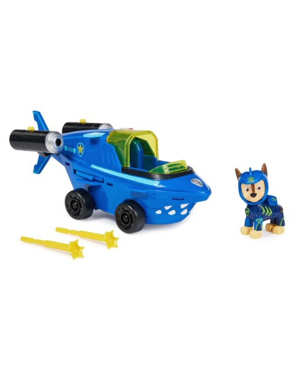 Veículo transformável chase's aqua pups - paw patrol - Paw Patrol