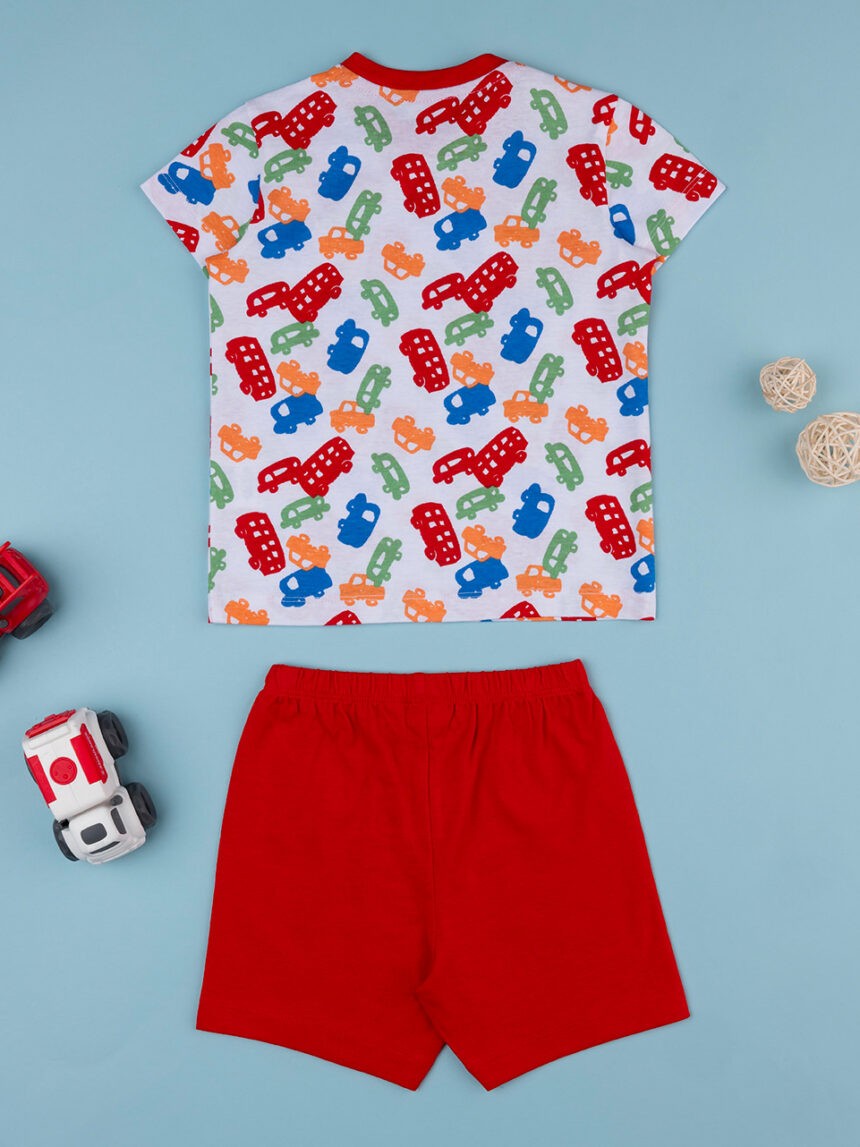 Pijama vermelho para bebé auto - Prénatal