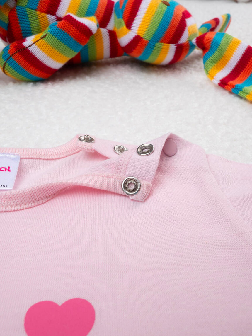 Pijama de gato cor-de-rosa para bebé - Prénatal