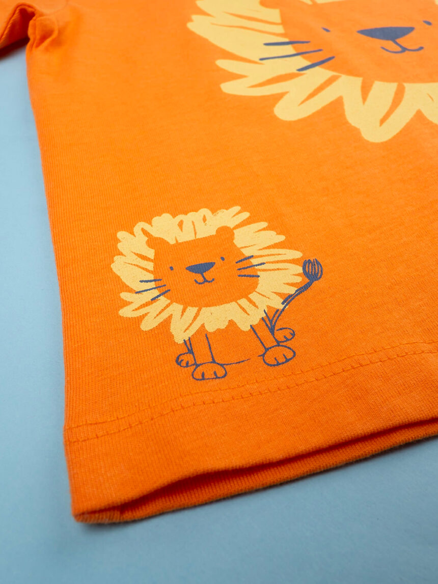 T-shirt para criança com estampado laranja - Prénatal
