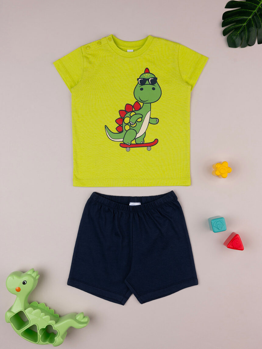 Pijama de verão de duas peças para rapaz "dragão - Prénatal