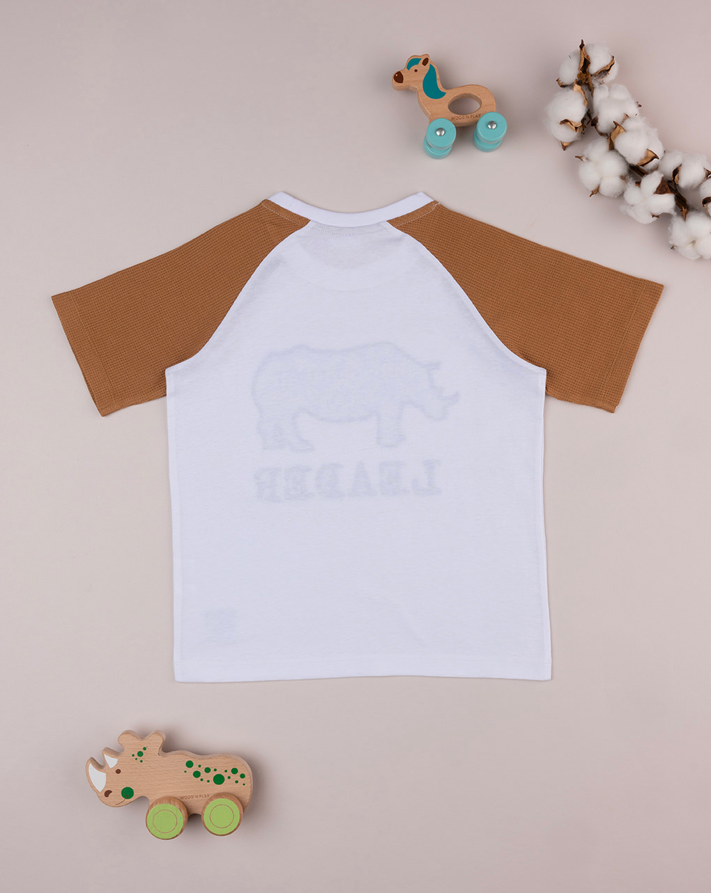 T-shirt bambino con inserti waffle - Prénatal