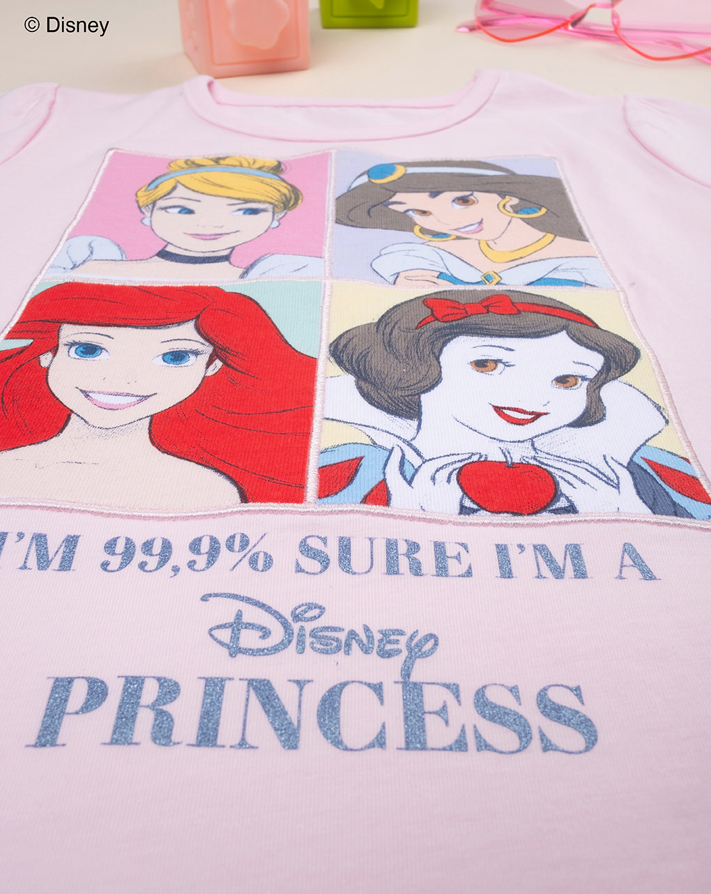 Pijama de princesas cor-de-rosa para bebé - Prénatal