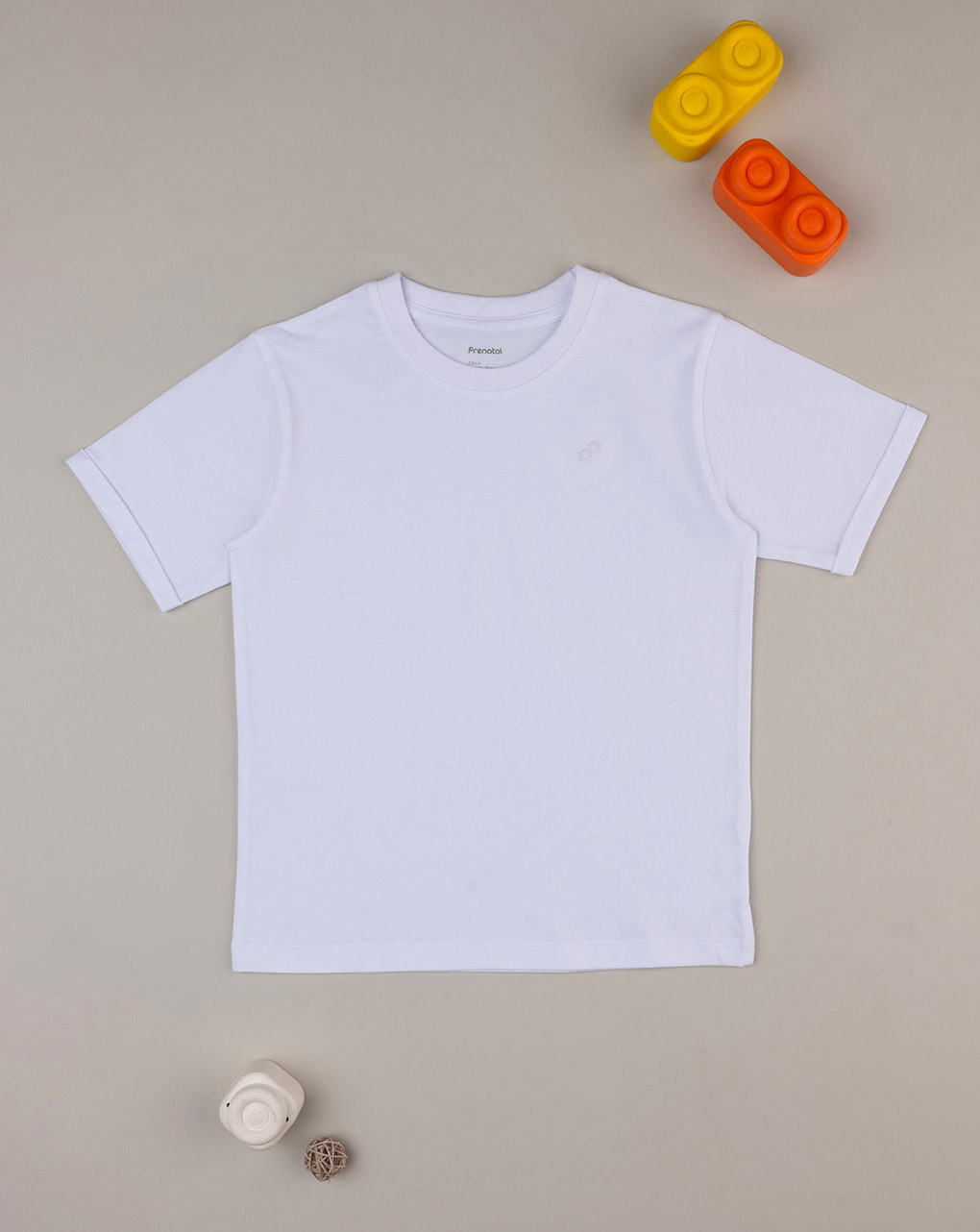 T-shirt branca de manga curta para criança - Prénatal