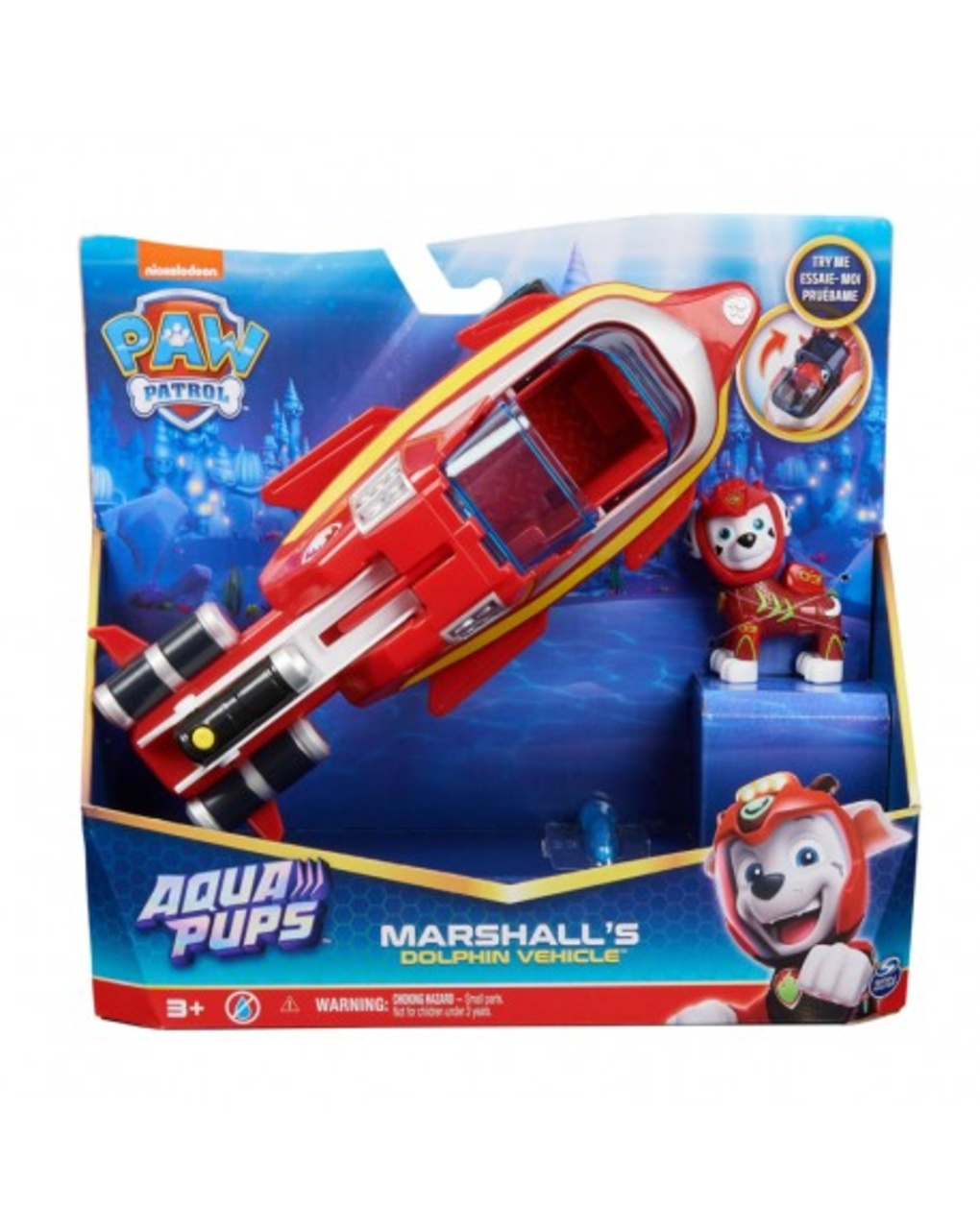 Veículo transformável marshall's aqua pups - paw patrol - Paw Patrol