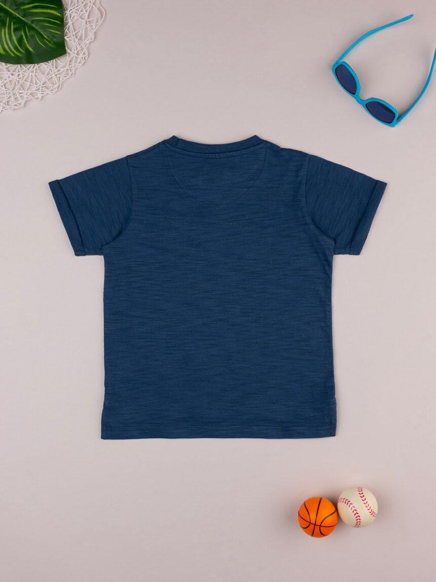 T-shirt de manga curta azul bebé - Prénatal