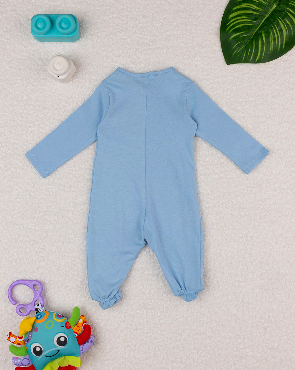 Fato de dormir azul bebé com estampado - Prénatal