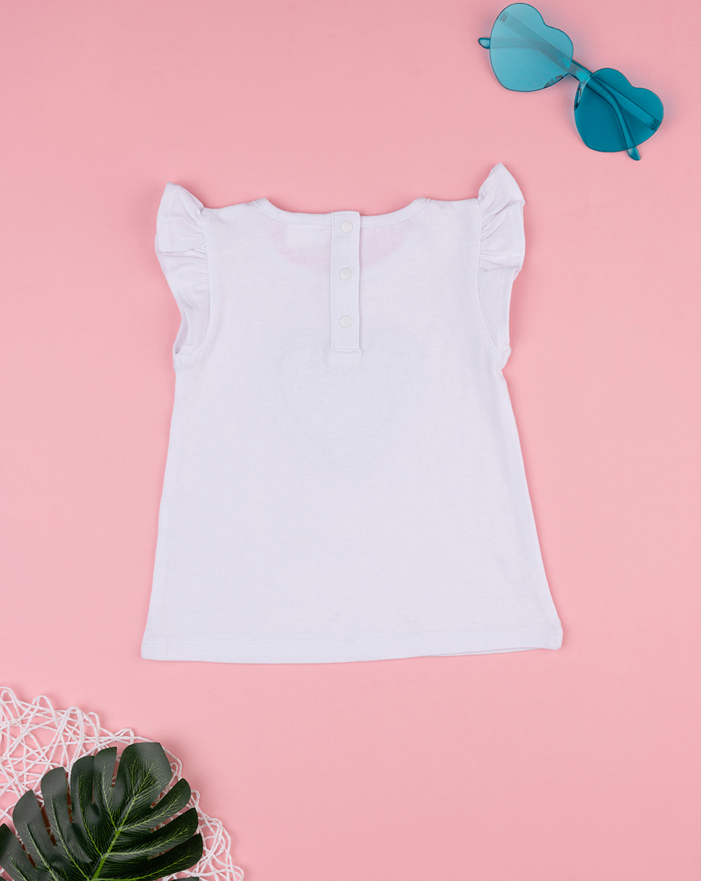T-shirt branca coração para rapariga - Prénatal