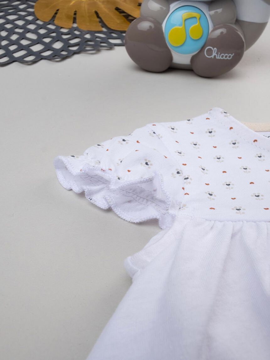 Macacão de algodão orgânico ethno para bebé menina - Prénatal