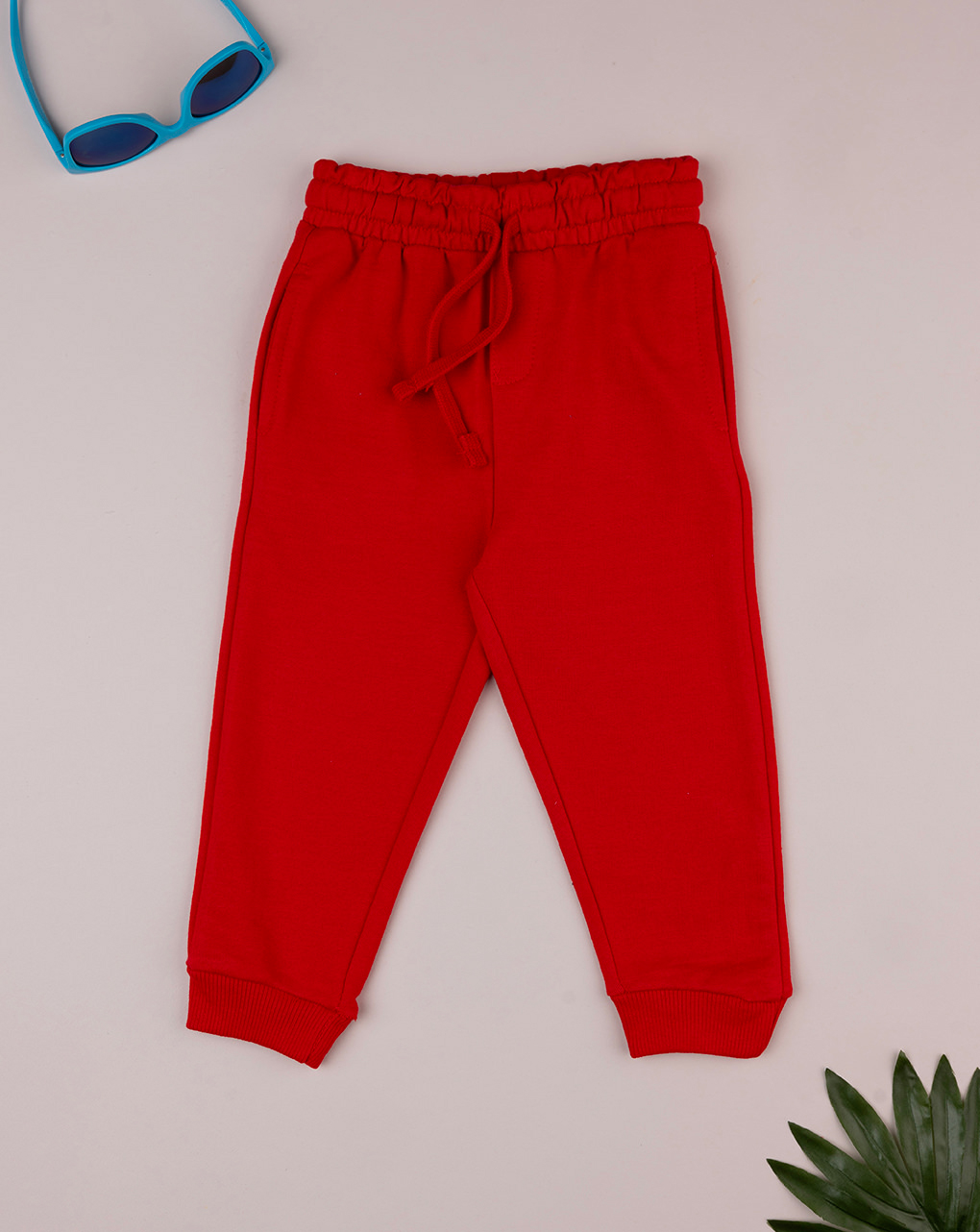 Calças compridas vermelhas para rapaz - Prénatal