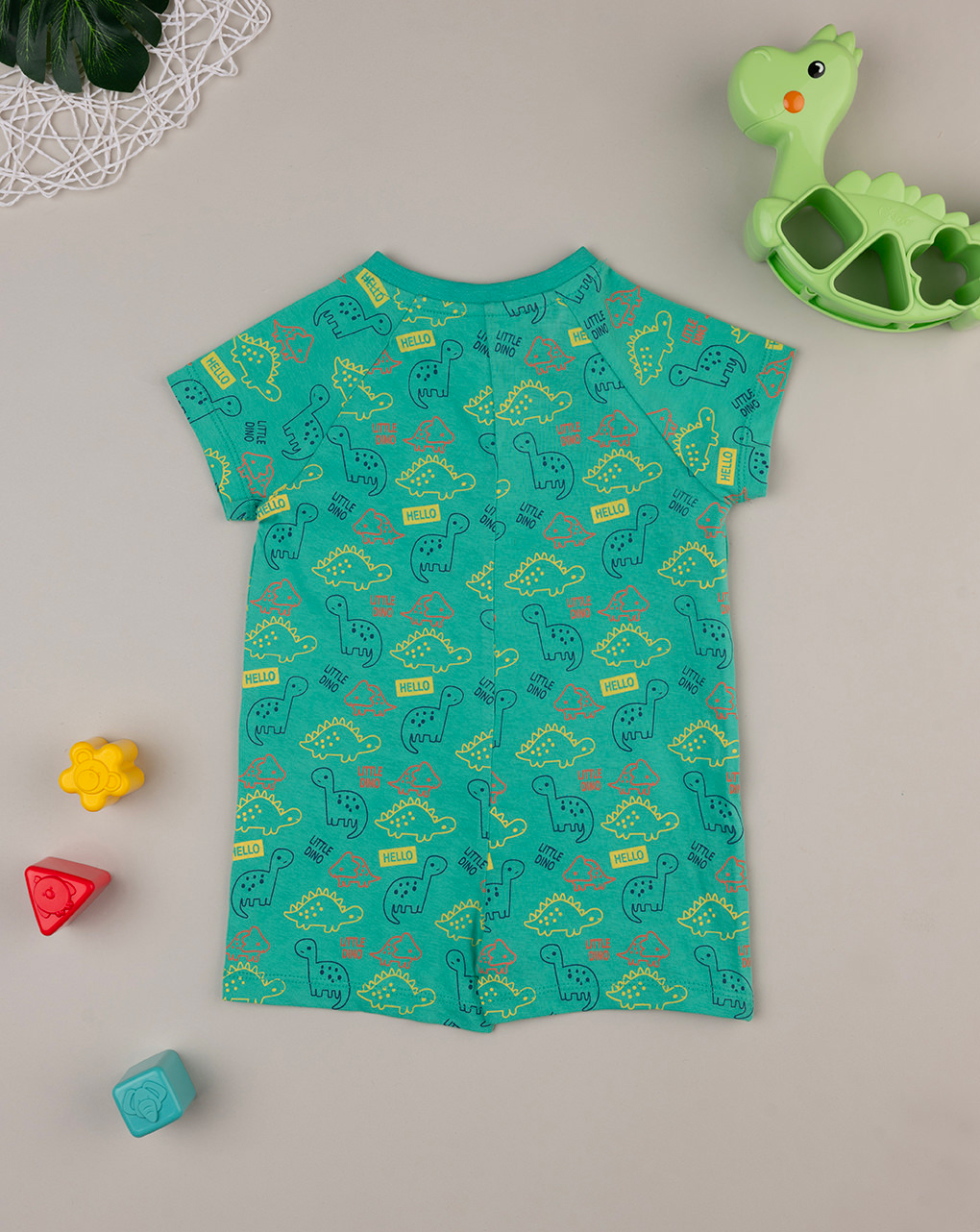Pijama de bebé dinossauro verde - Prénatal