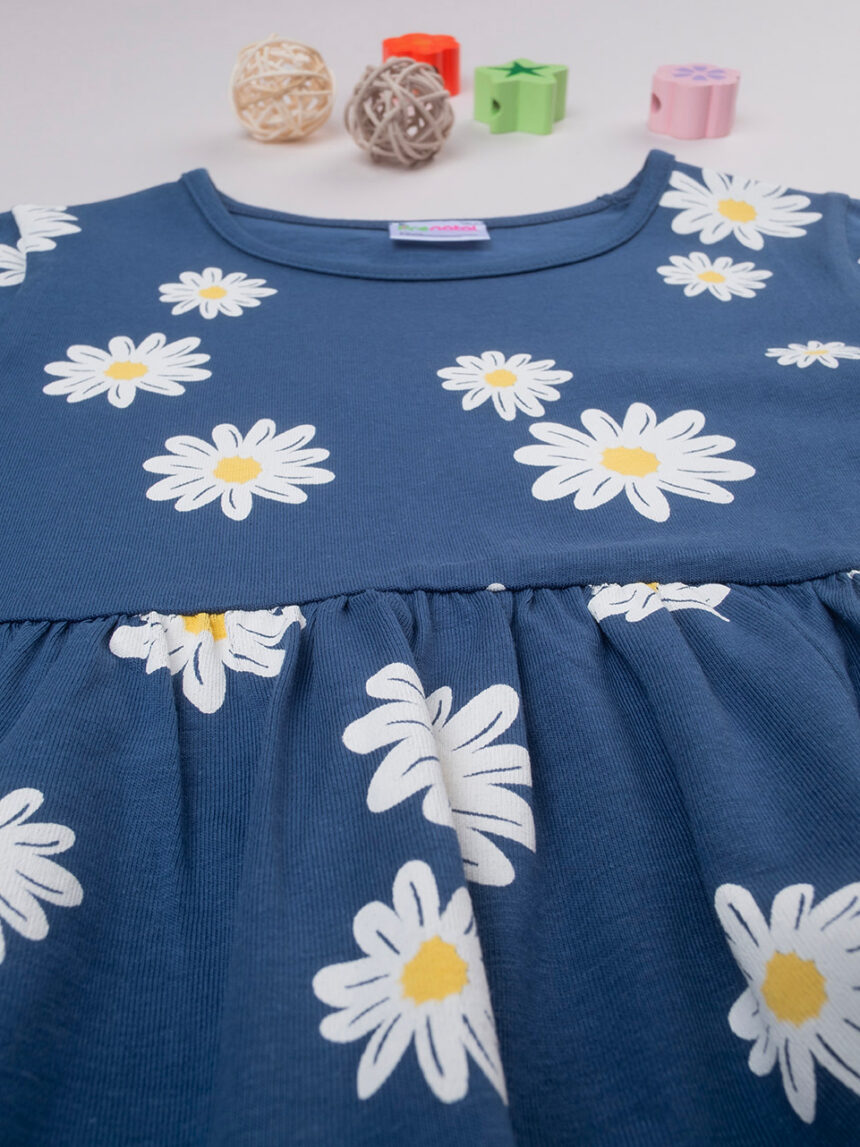 Vestido de verão azul de menina "margaridas - Prénatal