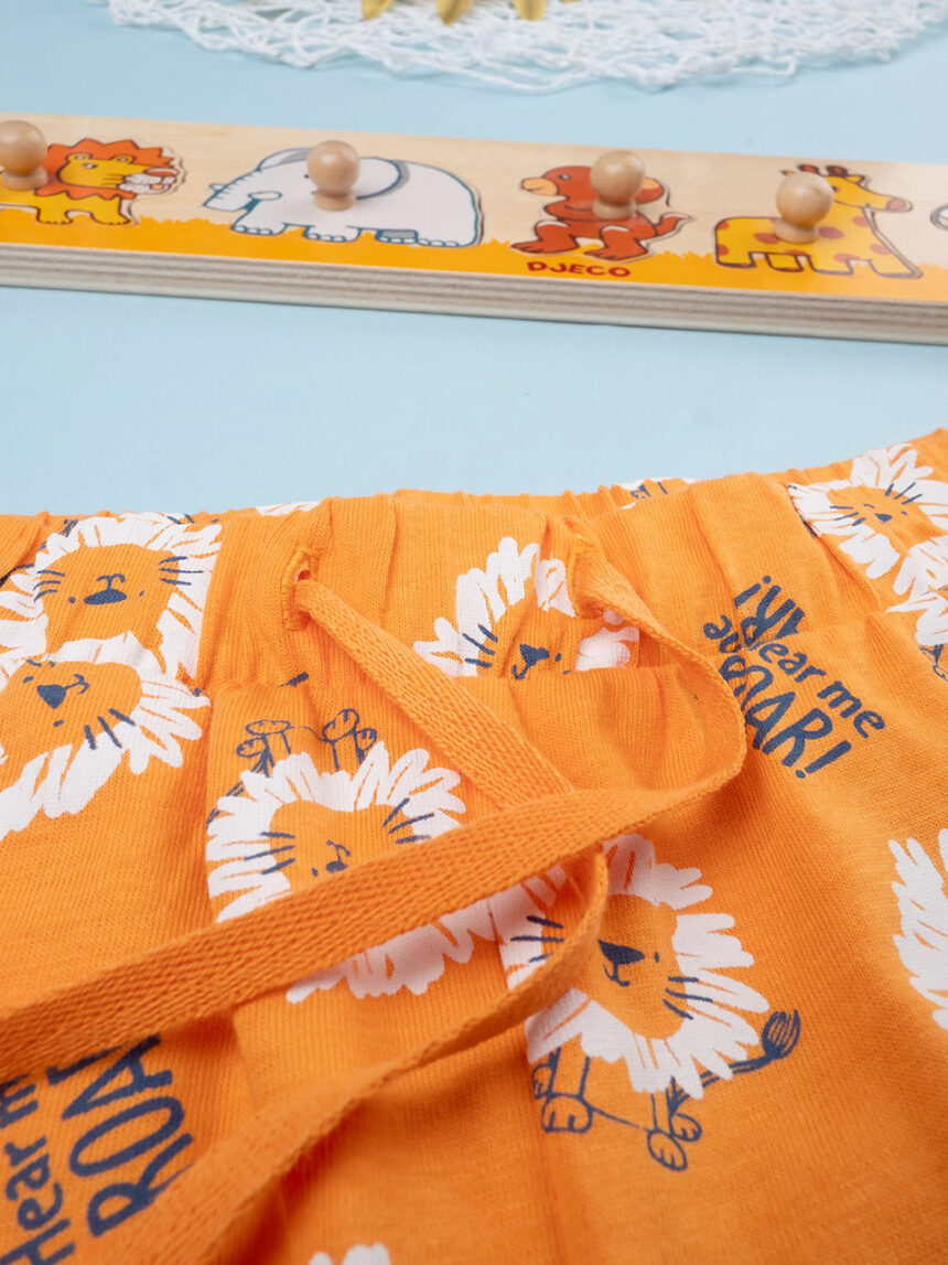 Bermuda pullover bimbo arancione - Prénatal