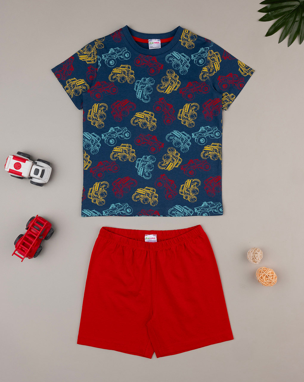 Pijama azul/vermelho bebé - Prénatal