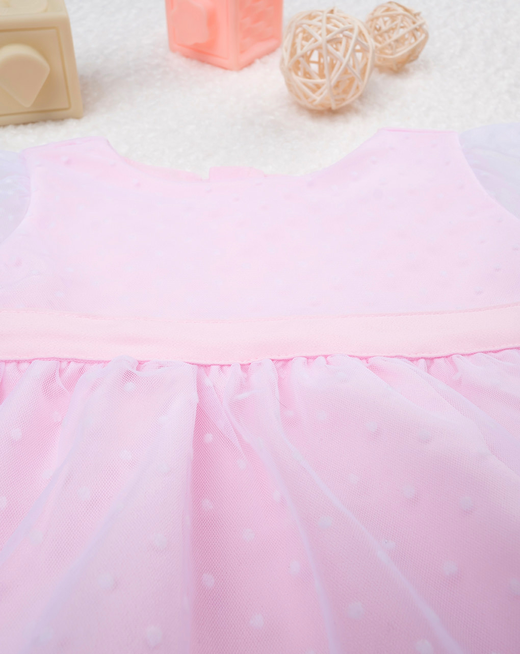 Vestido de menina cor-de-rosa - Prénatal