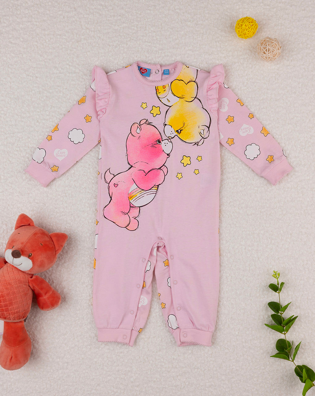 Pijama de uma peça "ursos" para bebé menina - Prénatal